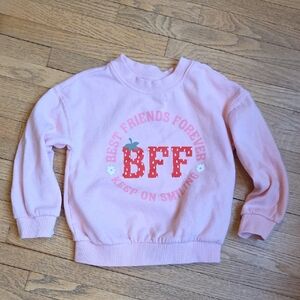 Pink BFF Kids Sweatshirt 4T